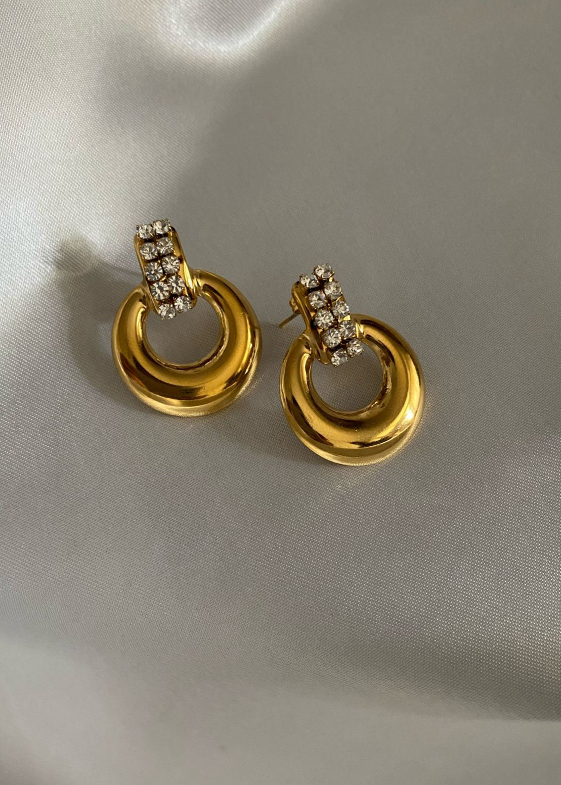 Luxe Crystal Hoop Earrings
