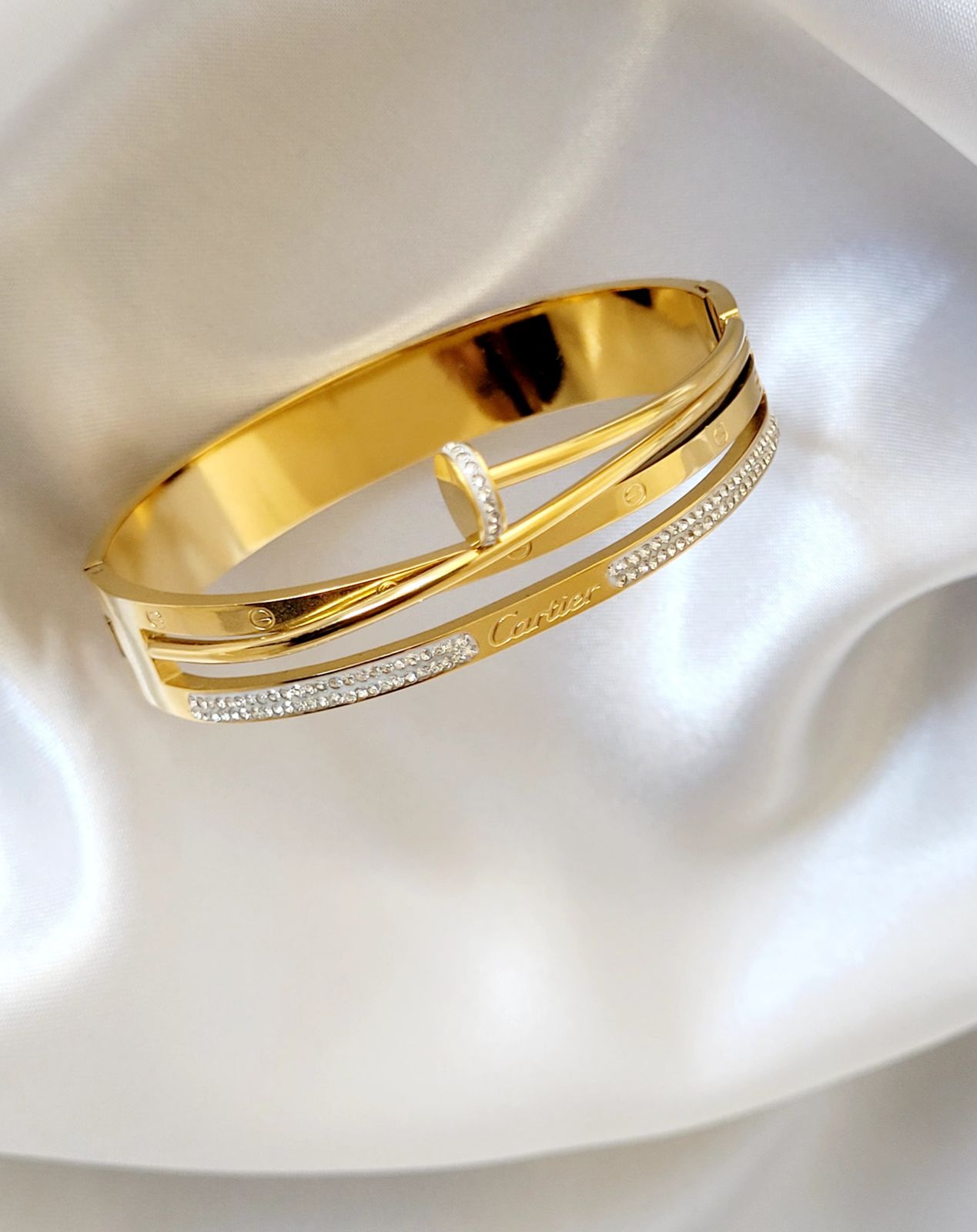 Luxe Dual-Layered Gold-Plated Bracelet