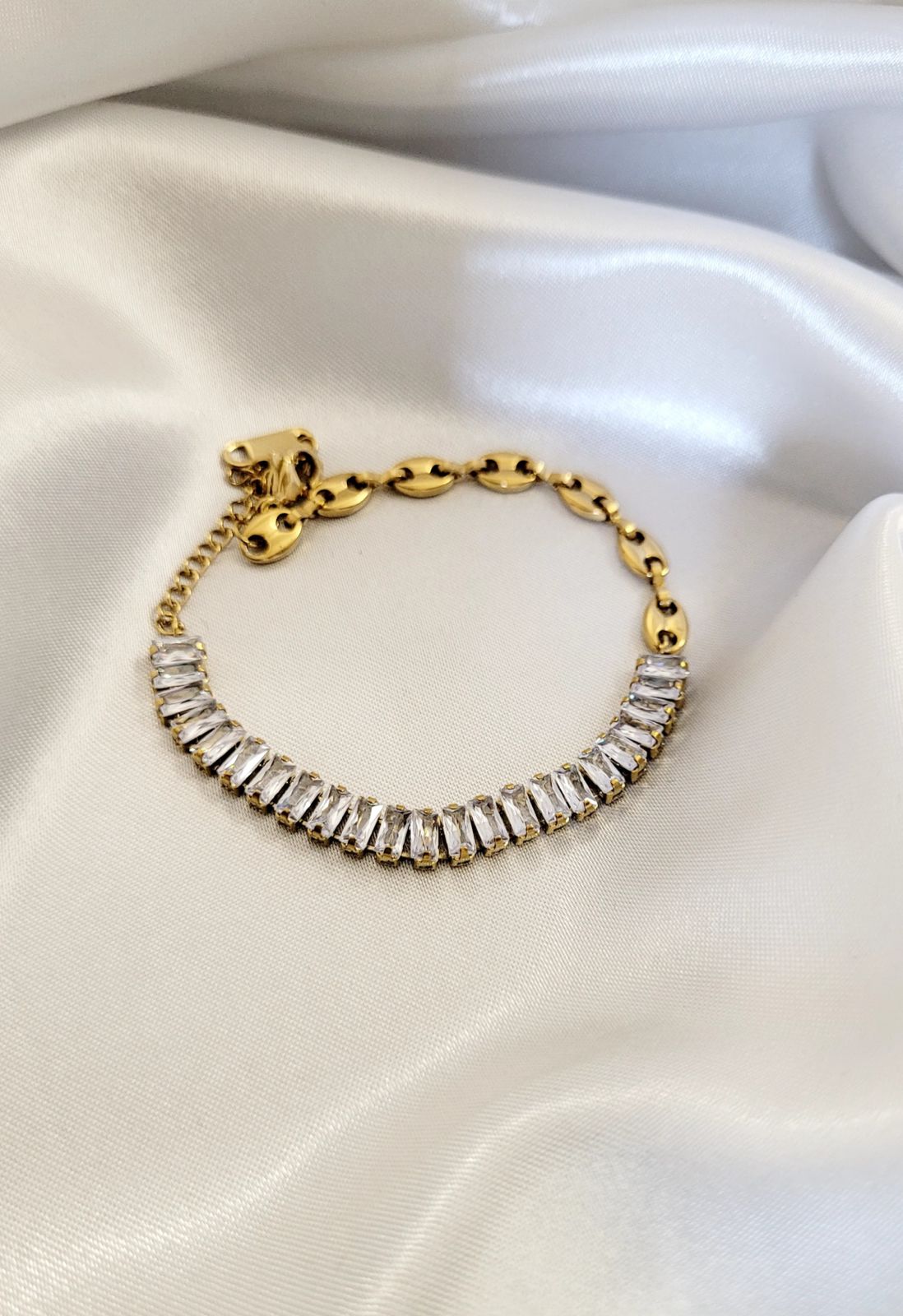18K Gold-Plated Dual-Tone Bracelet