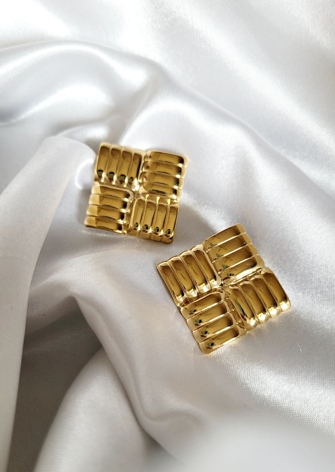 Gilded Grid Studs