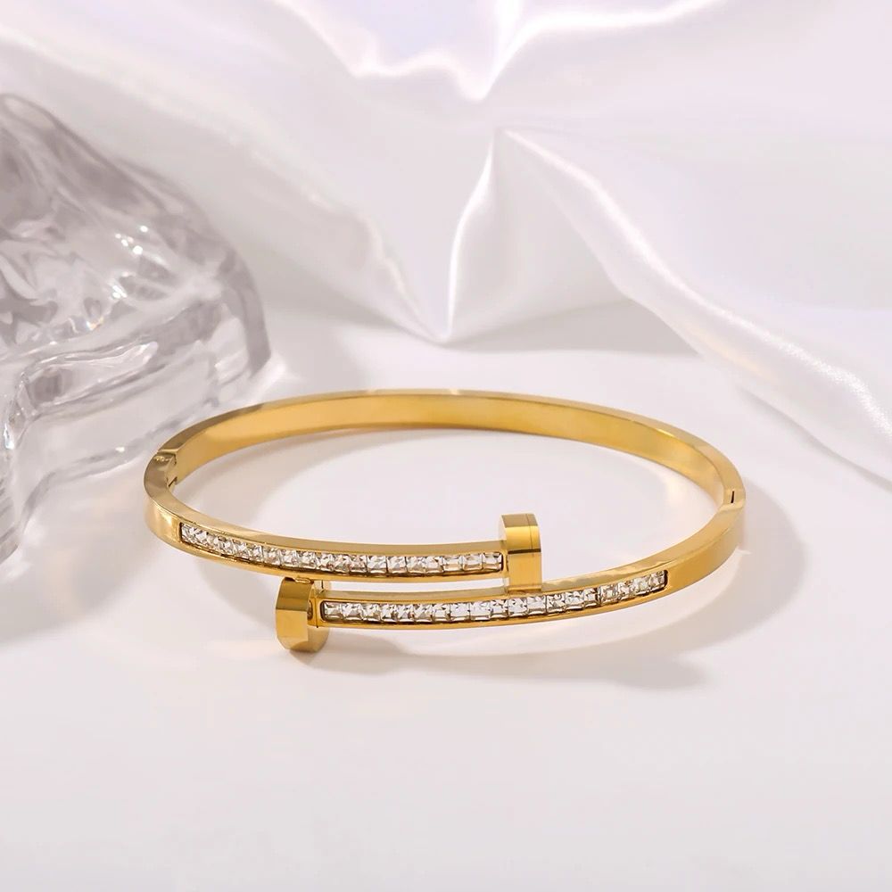 Radiance Gold-Plated Cuff Bracelet