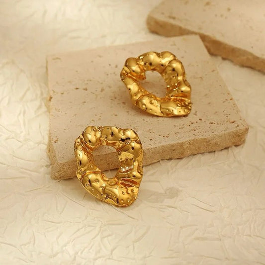 Molten Gold Organic Statement Studs