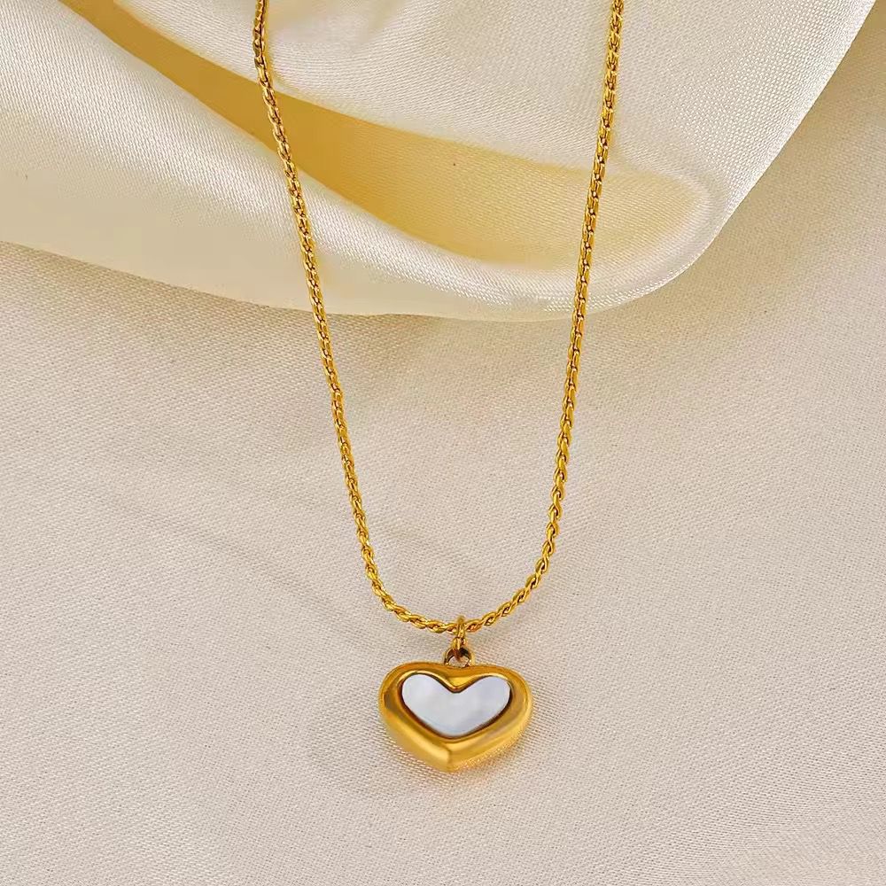 18K Gold-Plated Heart Pendant Necklace
